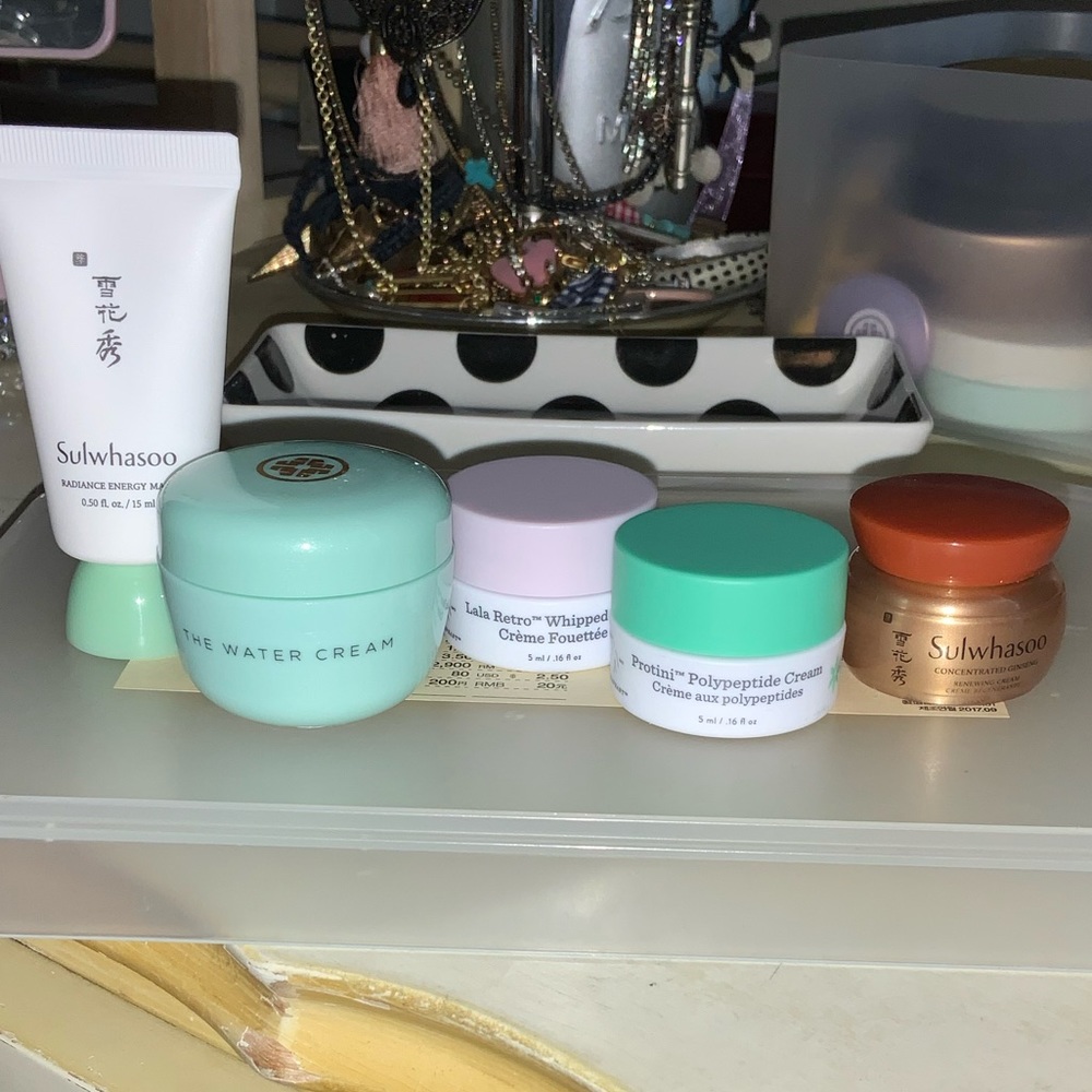 Drunk Elephant, Tatcha, Sulwhasoo samples